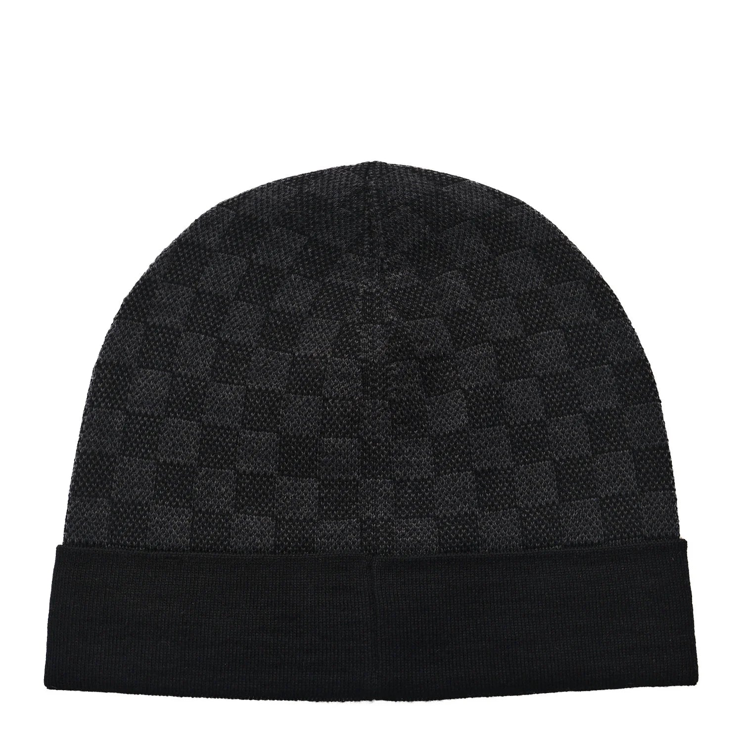 Louis Vuitton Wool Bonnet Petit Damier Graphite Beanie Hat