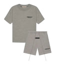 FEAR OF GOD ESSENTIALS ‘ SHORTS SET ’ DARK HEATHER OATMEAL (SS22)