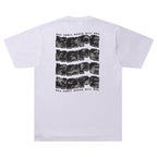 BAPE Stroke Camo Distortion Tee 'White/Black'