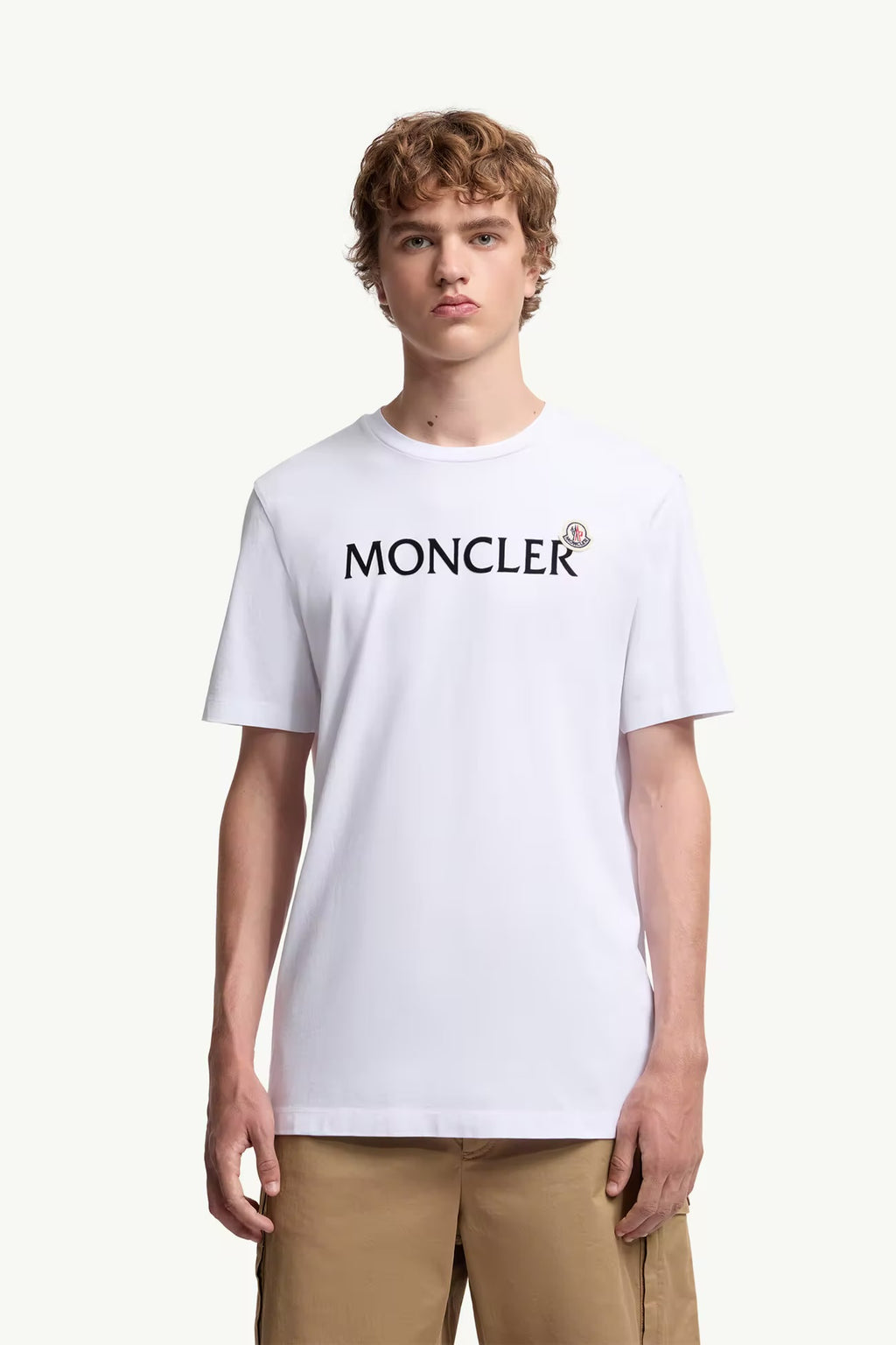 Moncler Cotton Flocked Logo T-Shirt