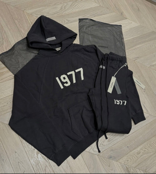 Fear Of God Essentials SS22 Black 1977 Iron Tracksuit