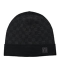 Louis Vuitton Wool Bonnet Petit Damier Graphite Beanie Hat