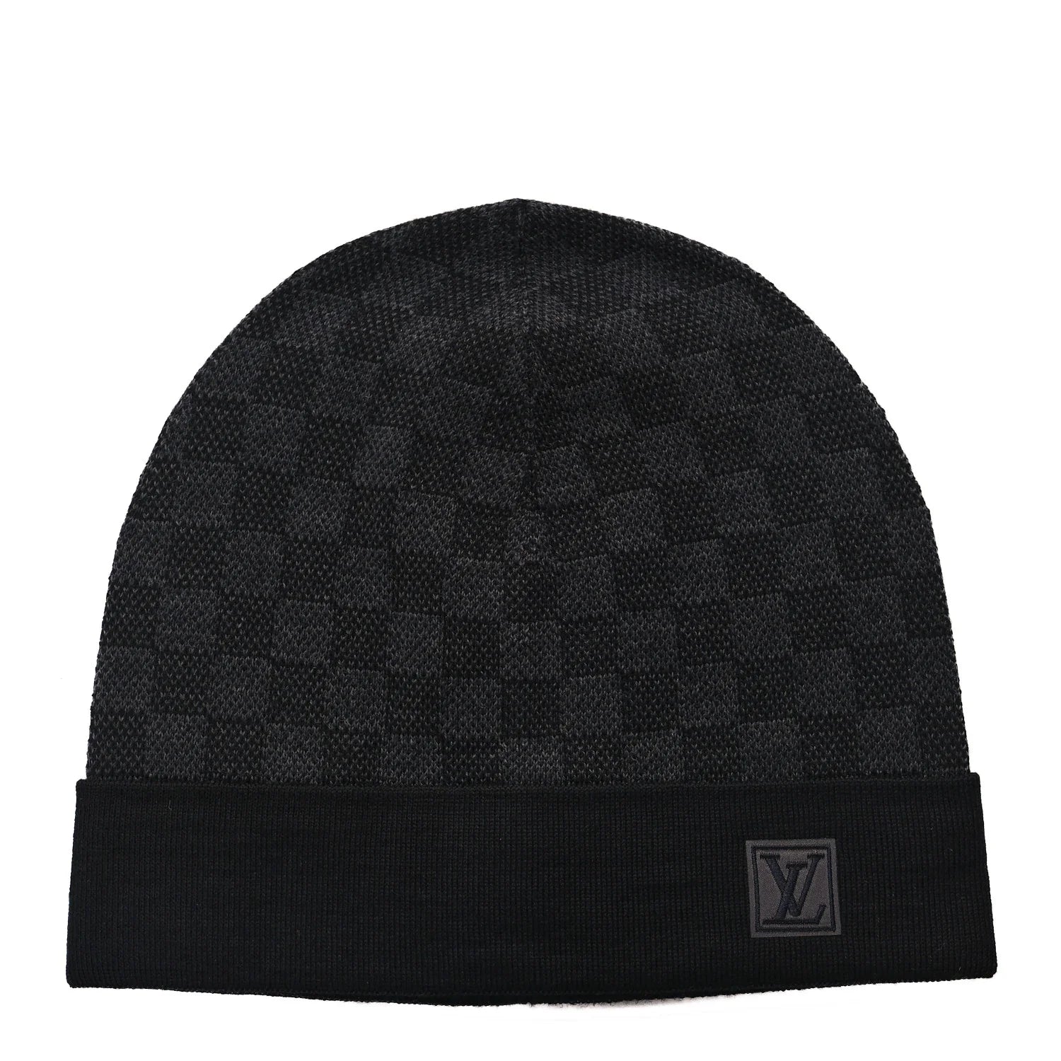Louis Vuitton Wool Bonnet Petit Damier Graphite Beanie Hat