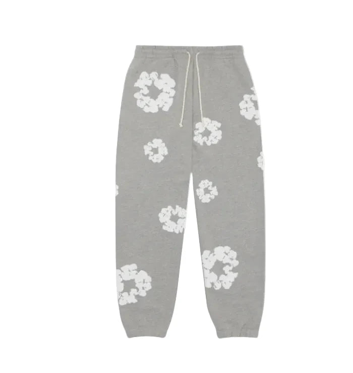 DENIM TEARS THE COTTON WREATH GREY SWEATPANTS