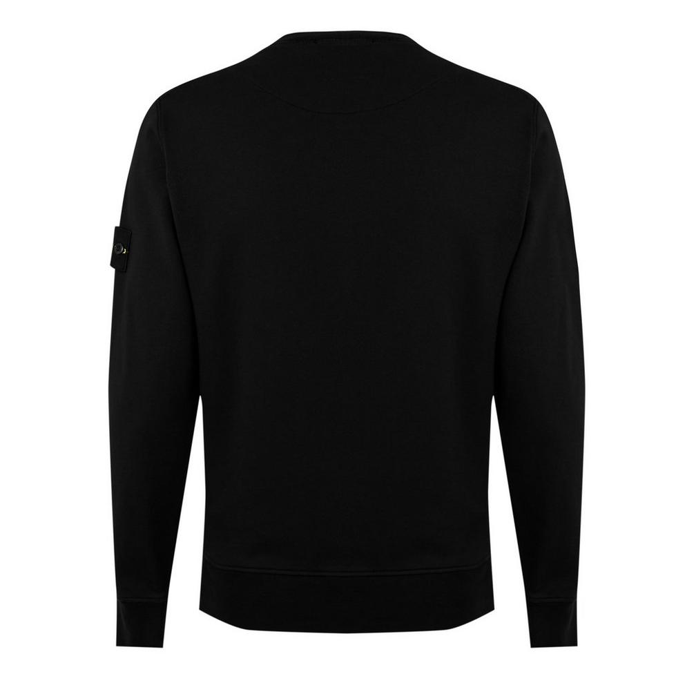 Stone Island Men's Logo Lightweight Cotton Fleece Jumper