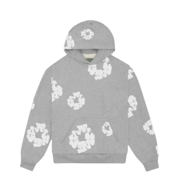 DENIM TEARS THE COTTON WREATH GREY HOODIE
