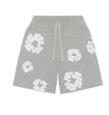 DENIM TEARS THE COTTON WREATH GREY SHORTS