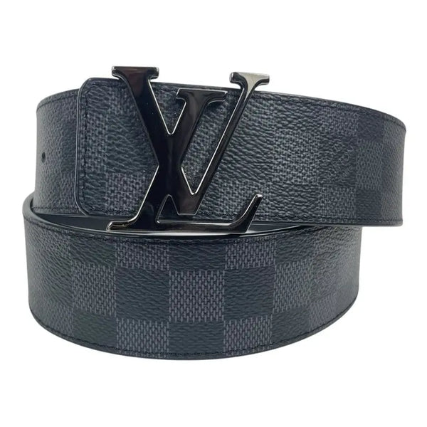 LV Initiales Reversible Belt Damier Graphite