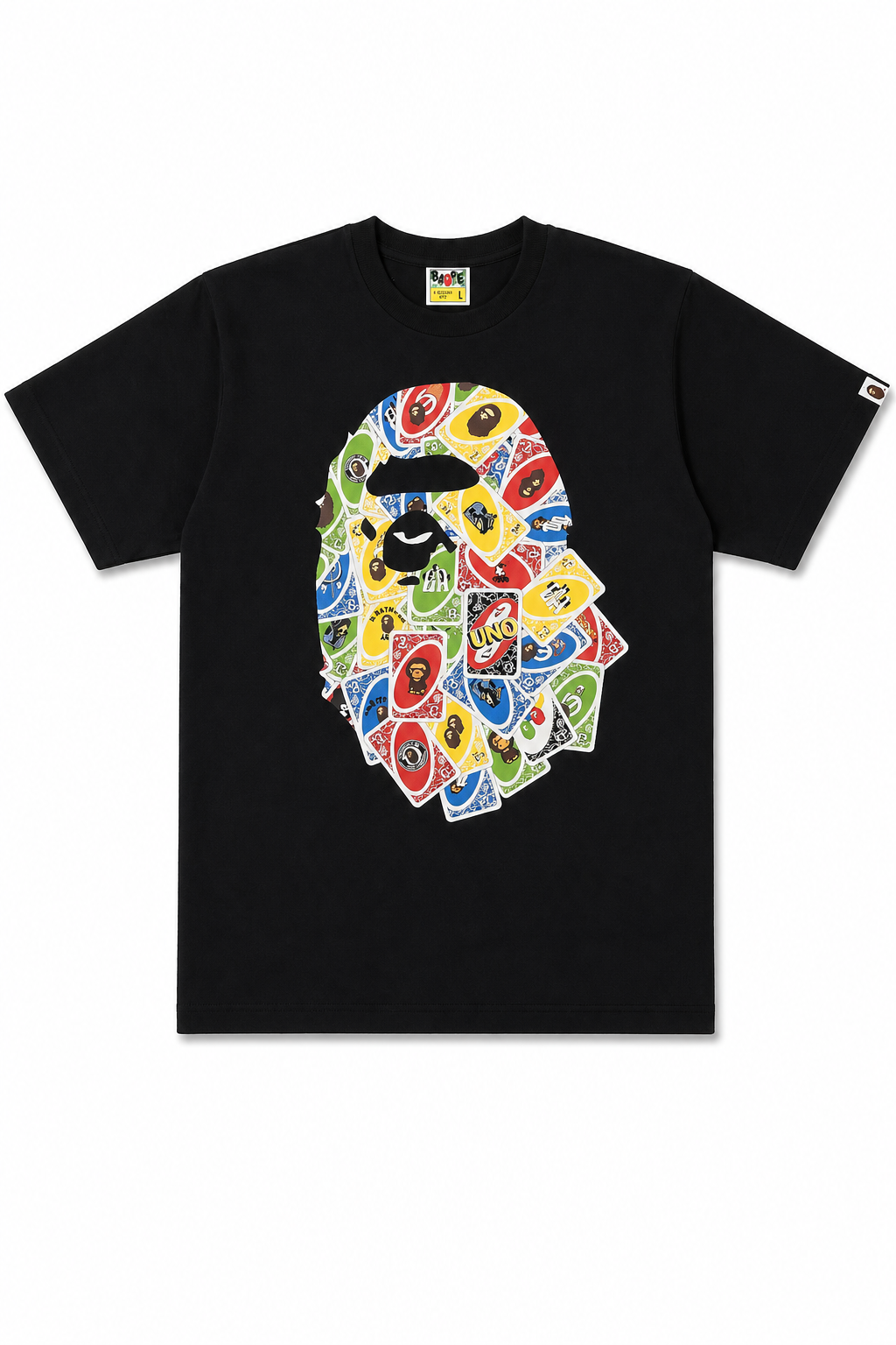 BAPE x UNO Ape Head Tee Black