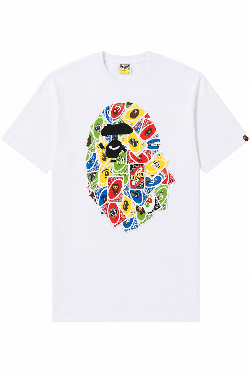 BAPE x UNO Ape Head Tee White