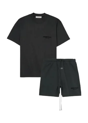 Fear of God Essentials SS22 Stretch Limo Shorts Set - Black Edition