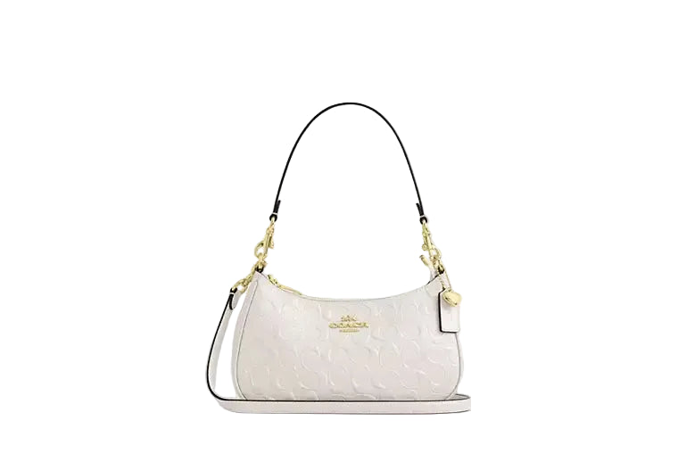 Teri Shoulder Bag In Signature Leather With Heart Charm