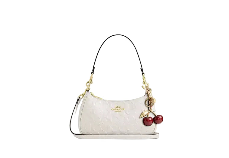 Teri Shoulder Bag In Signature Leather With Heart Charm