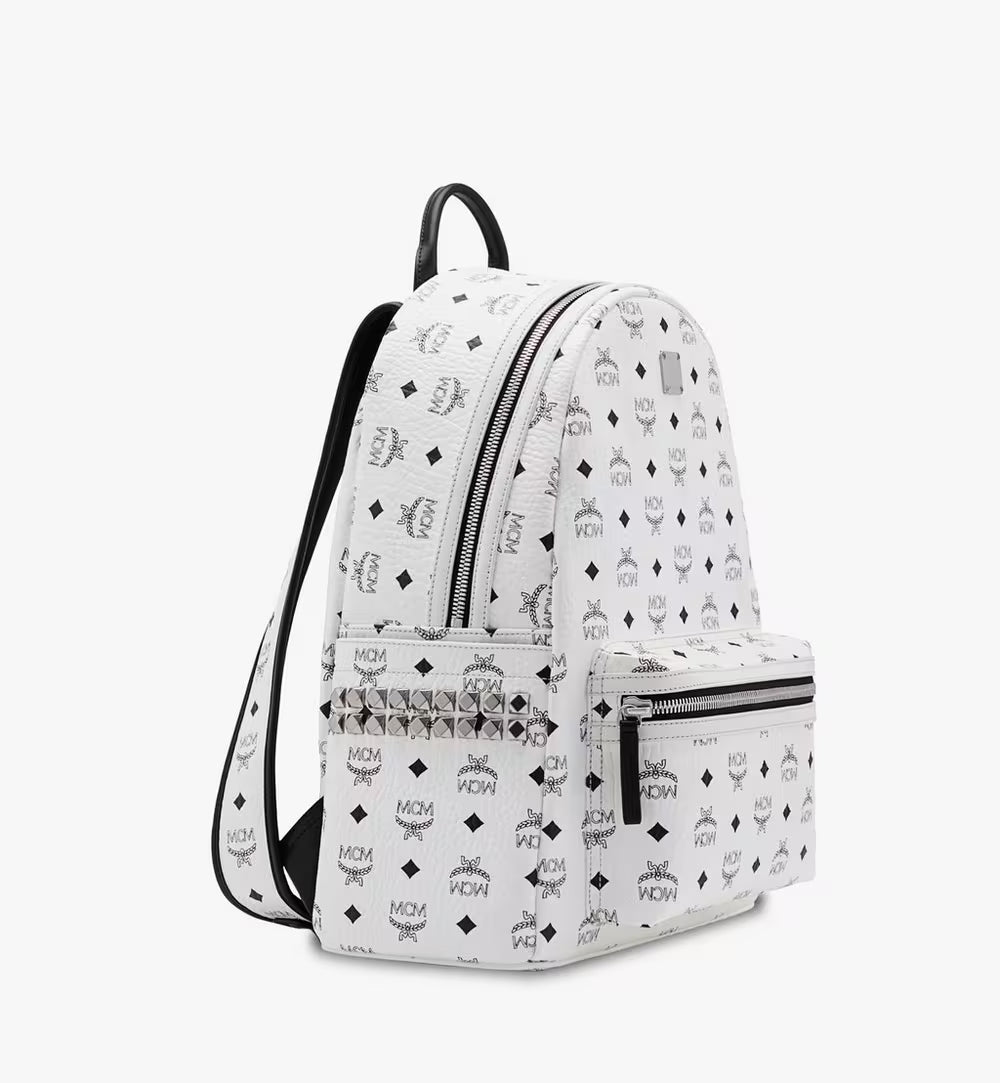 MCM Stark Side Studs Backpack in Visetos