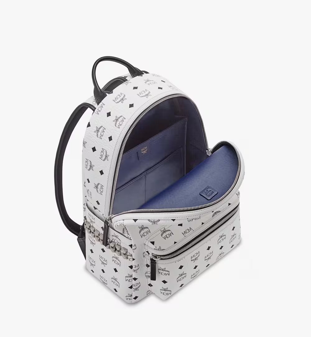 MCM Stark Side Studs Backpack in Visetos